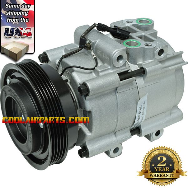 1999 - 2006 Hyundai  Kia New AC Compressor L4 Santa Fe Sonata Magentis Optima 2 Years Warranty  9770126011