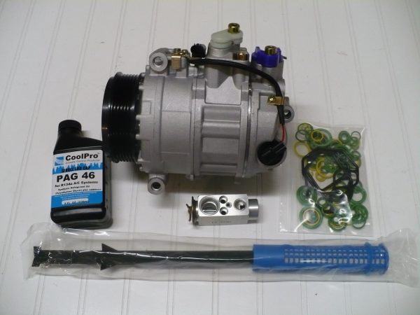 2001 - 2006 Mercedes Benz C240 AC Compressor Full AC KIT 0002309111 0002302811 0002305111 471-0466 471-1466