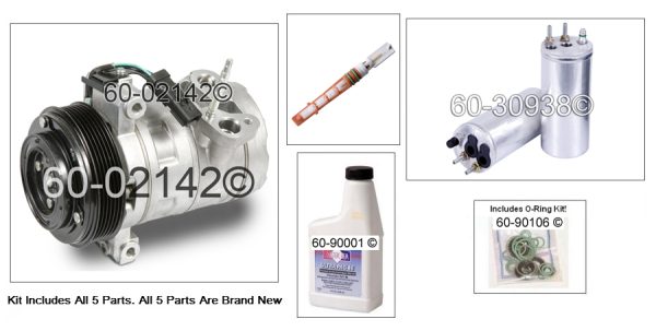 Jeep Liberty CRD Diesel 2.8L 05-06 Brand New AC A/C Compressor Kit 55111401AC 55037470AD 55111401AD 55111401AE