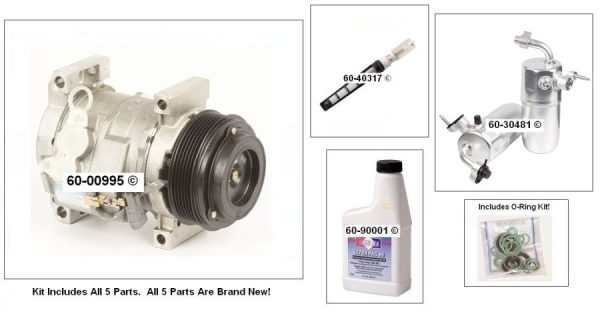 New A/C Compressor SILVERADO SIERRA 1500 2500 3500 HD 6.6L Diesel 2 Years Warranty 15080961 Full AC KIT