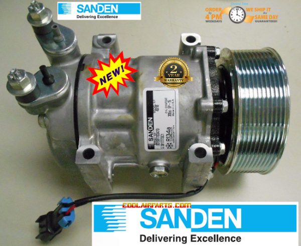 International Navistar HD Trucks NEW OEM A/C Compressor 4051836C2 Sanden 4018 3817773C1