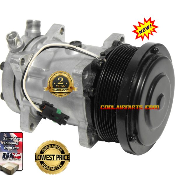 NEW SANDEN HD A/C COMPRESSOR CASE NEW HOLLAND 4738 AEG593 889847944 82016158 9847944 U4738