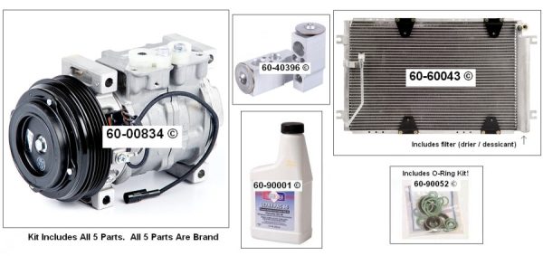 2001 - 2003 Suzuki XL7 XL-7 A/C AC compressor FULL AC REPAIR *kit* 9520065DF1