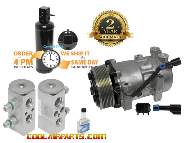 NEW AC Compressor KIT PETERBILT 387 HEAVY TRUCK CAT C13 W/ SLEEPER 4759 4432 4052 24042 4077 4368 4024 F69-6001-121 LF0111 F69-6001-111