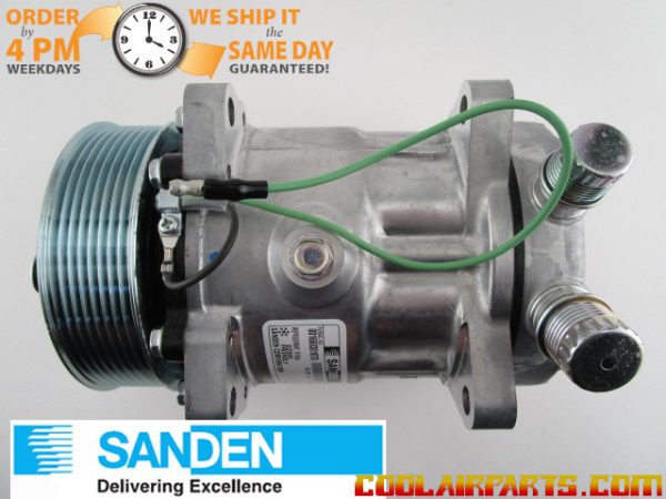 New LIEBHERR OEM Sanden 8139 AC Compressor SD7H15 8 Groove 24V 5700334