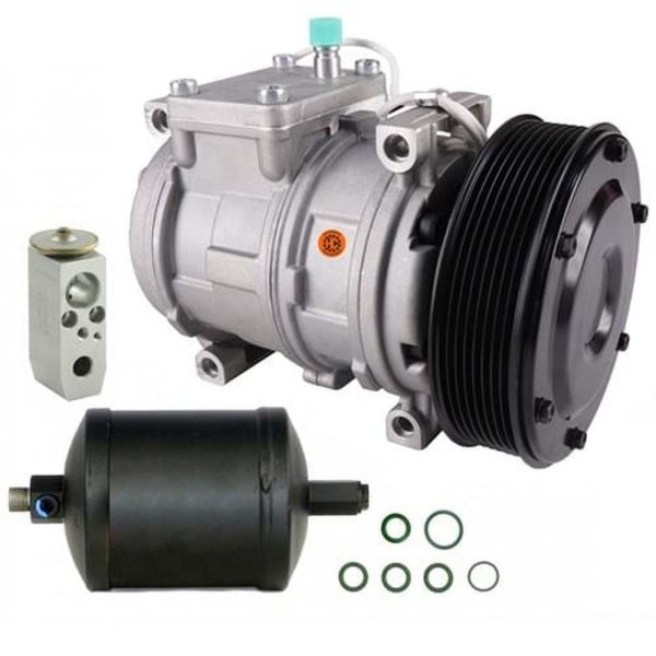 John Deere New AC Compressor 7200 7210 7400 7410 7510 12V FULL KIT RE55422 55422 TY6764 4471002381 4472003084