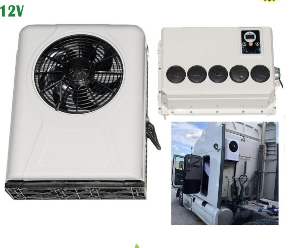 Electric AC Split Air Conditioner Unit Semi Trucks Bus RV Caravan Sleeper 12V 10000 BTU