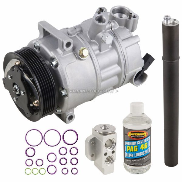 NEW AC Compressor 4573 VW Jetta Golf GTI Passat Eos Tiguan Audi A3 TT w/ A/C Repair Kit 1K0820803G 1K0 820 803 Q 1K0 820 803 S