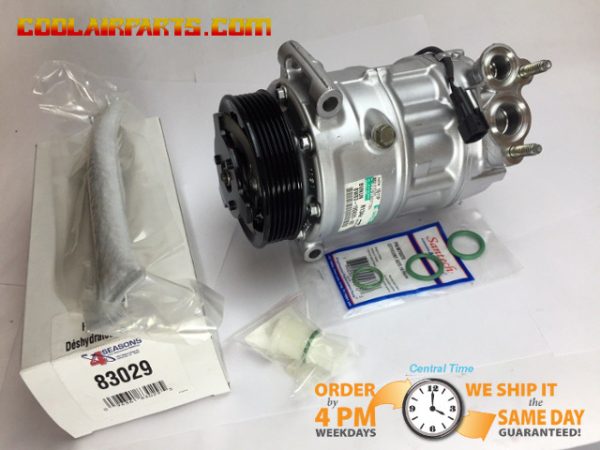 2010-2013 JAGUAR XF Range Rover LR4 NEW SANDEN Style AC COMPRESSOR KIT C2D38105 C2D38105 890123 LR056364 LR0 56364 3528009 3528009 0352 8009 0352-8009 8W8319D629AD